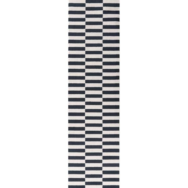 Loft Striped Blue Rug Cozy Feel, Fade-resistant.