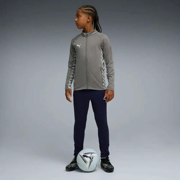 Puma Junior TeamLIGA 26 Training Jacket Full Zip Tracksuit Top Grey 659729