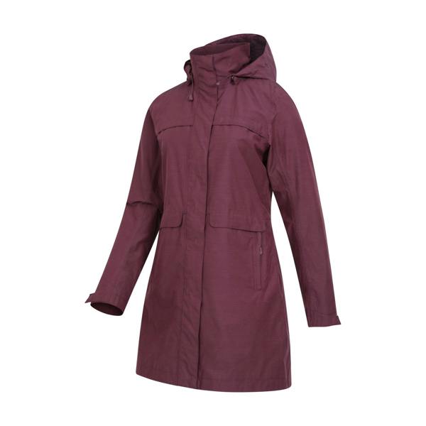 Mountain Warehouse Womens/Ladies Cloudburst Textured Waterproof Jacket - Burgundy - 