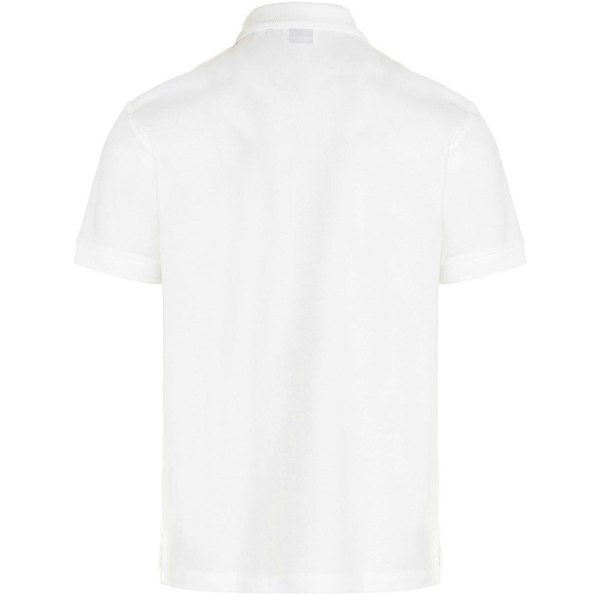 Burberry Branded Circle Logo White Polo Shirt