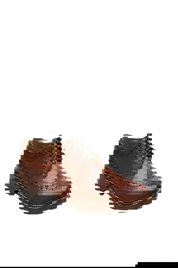 Chapman & Moore Longwing Brogue Country Leather Men's Berry Shoes