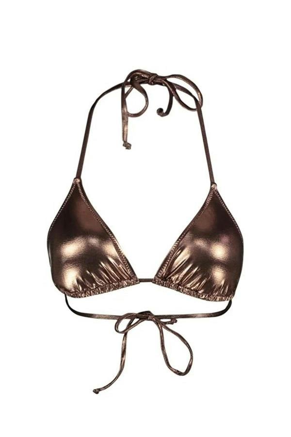 WOVCOR Triangle Covered Bikini Top