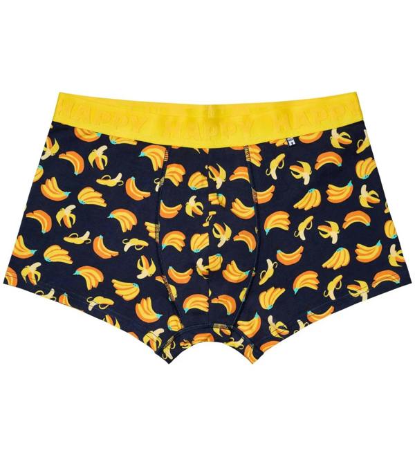 Happy Socks Bananas Boxer Trunk, Navy