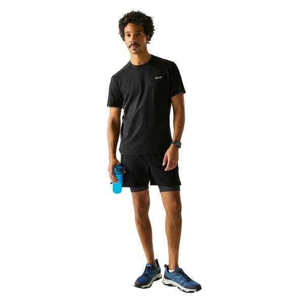 Regatta Mens Virda T-Shirt - Ash/Black - 
