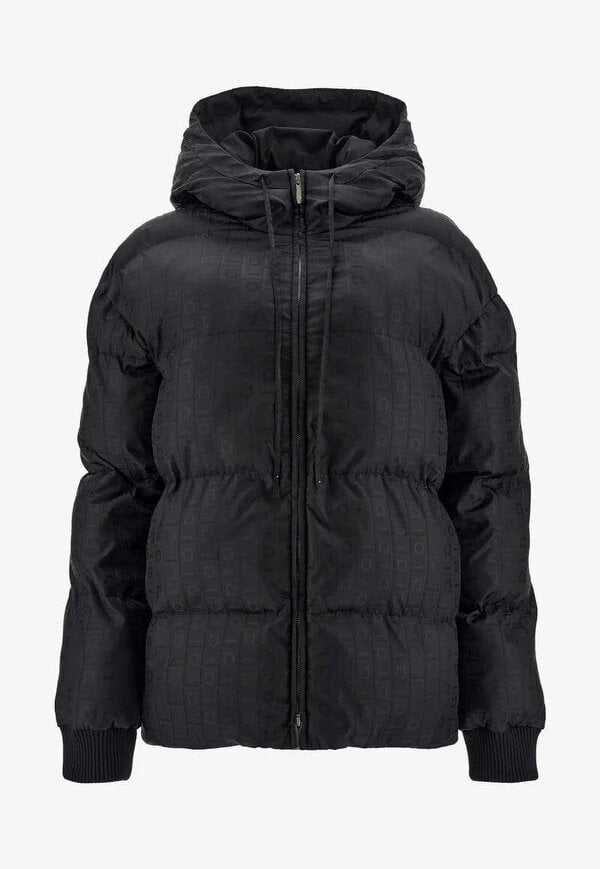 Fendi Monogram Jacquard Padded Jacket Black