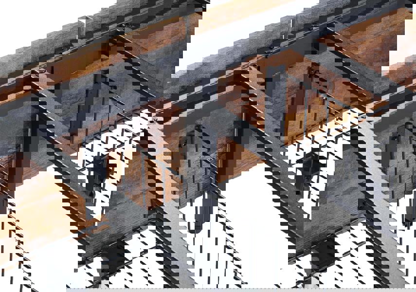 Furniture One Double Bed Frame with 4 Storage Drawers, Metal Bed Frame with LED lights and Charging Station, USB and Type-C charging port