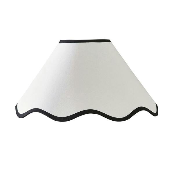 Pagazzi Lighting Ripple Shade Off White And Black 40.5Cm