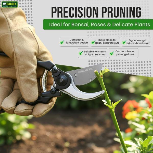 My Garden Outdoor Living My Garden Hedge Shears Pruner Bypass Loppers Set of 3 - Pruning Secateurs Hedging Shear & Tree Loppers with Ultra Sharp Blade