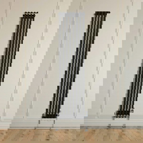 Monstershop Traditional 3 Column Radiator - 1800 x 382mm - Black