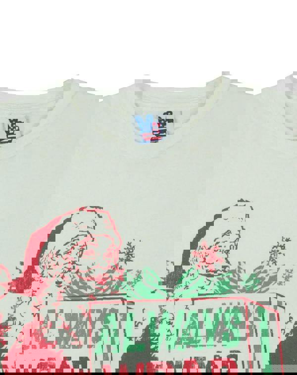 Junk Food Clothing Mens Off-White Santa Short Sleeved T-Shirt