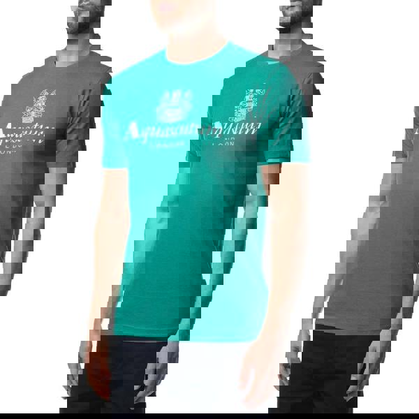 Aquascutum Active Beach Basic Big Logo T-Shirt Green Green T-Shirt XS