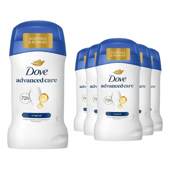 Dove Original Anti-Perspirant Deo Stick 50ml 6 Pack, 72H Sweat Protection