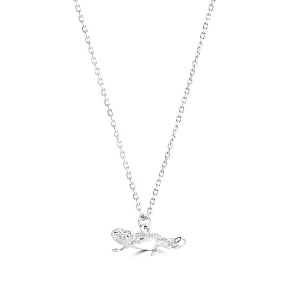 Bearded Dragon Silver Necklace - Personalised - MYLEE London