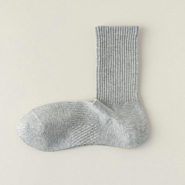Anniou Men's Boneless Cotton Socks - F - light-grey