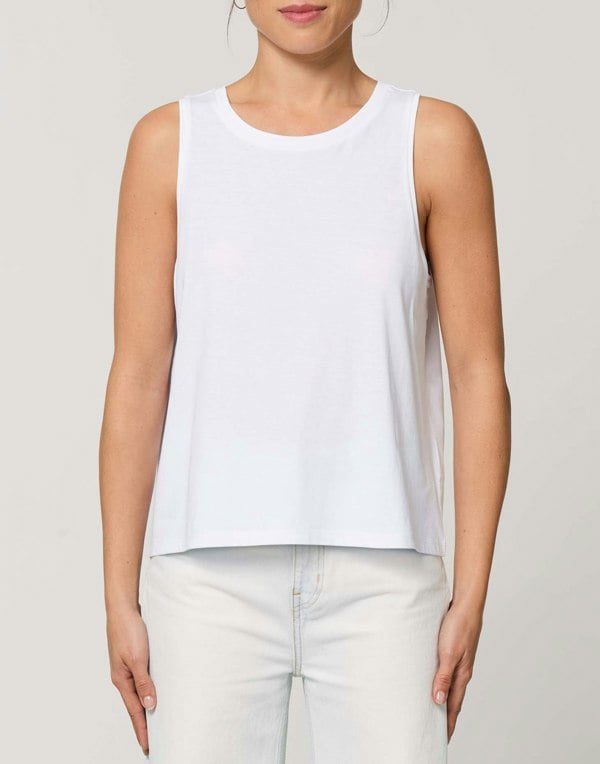 Women's Joni Tank Top – Pure White - British Boxers