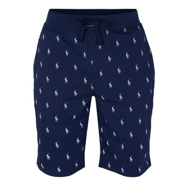 Ralph Lauren Mens Cotton Jersey Lounge Shorts - Navy - 