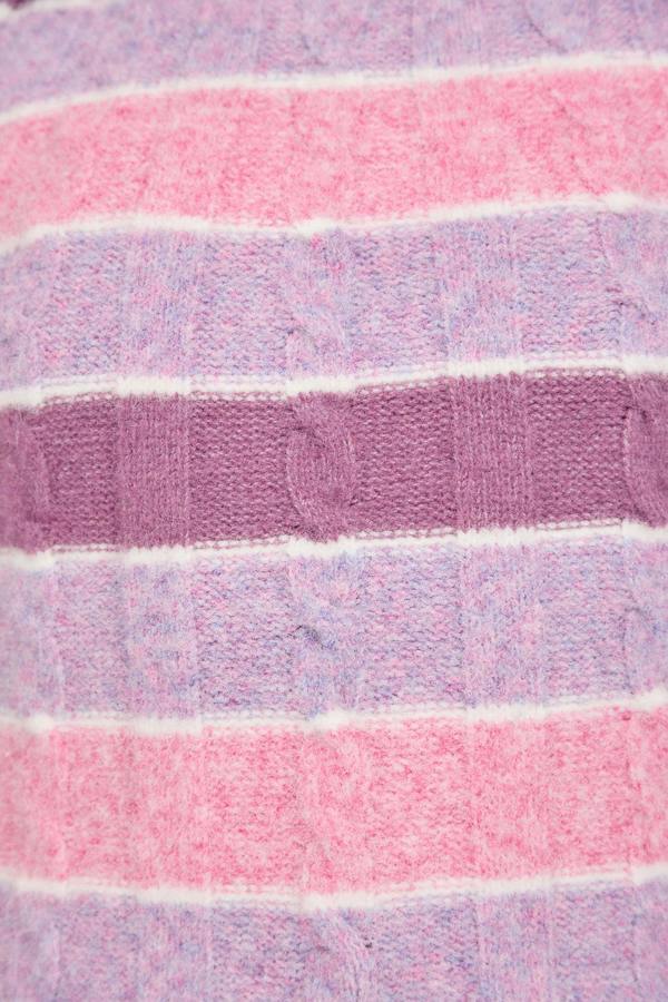Mudflower Cable-Knit Stripe Jumper