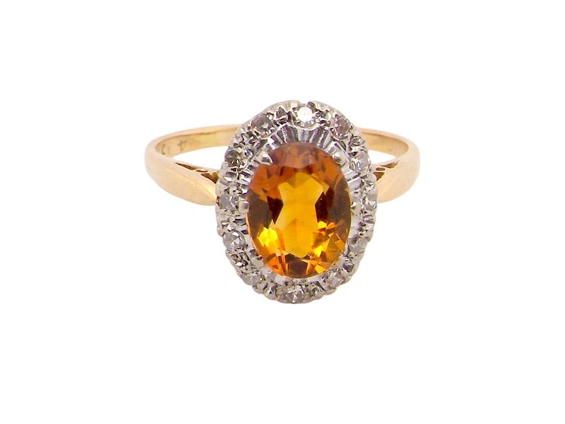 Topaz and Diamond cluster ring