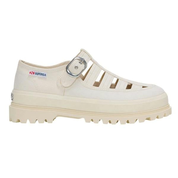 Superga Womens/Ladies 3541 Alpina Gurkha Fisherman Sandals - Off White - 