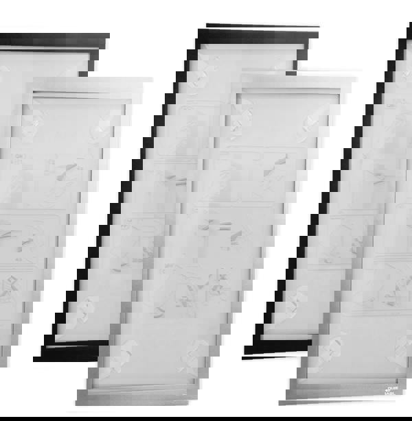 Durable DURAFRAME Wallpaper Self Adhesive Magnetic Signage Frame | A4 Silver