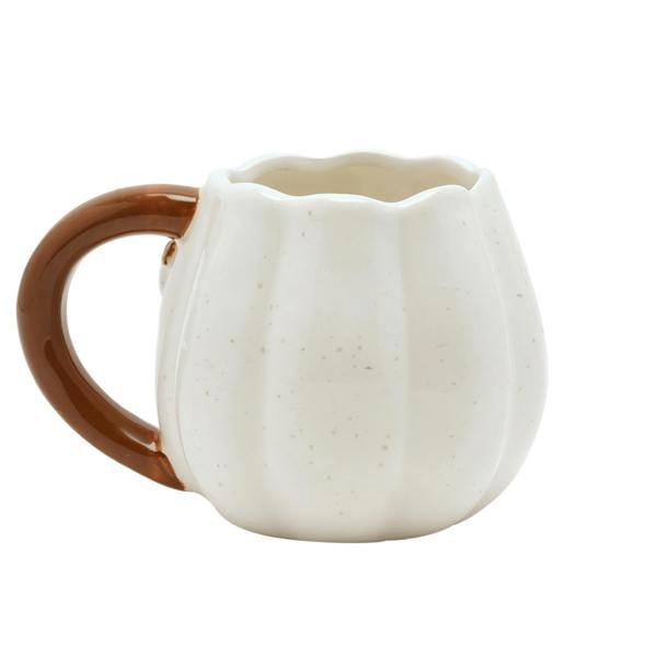 Country Living Set of 2 Pumpkin Shaped Mugs