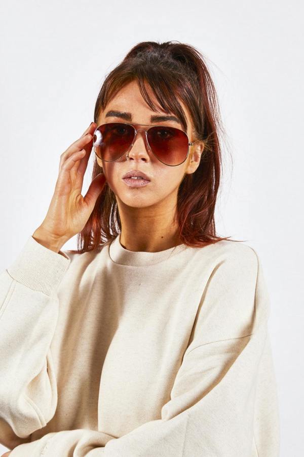 Classic Pilot Gold Aviator Sunglasses - svnx