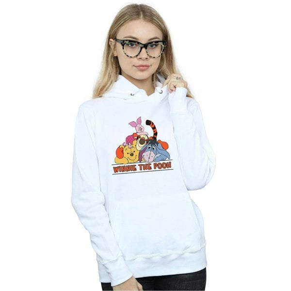 Disney Womens/Ladies Winnie The Pooh Group Hoodie - White