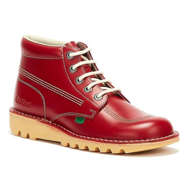 Kickers - 1-KF0000101RCO Mens KICK Hi Red Leather