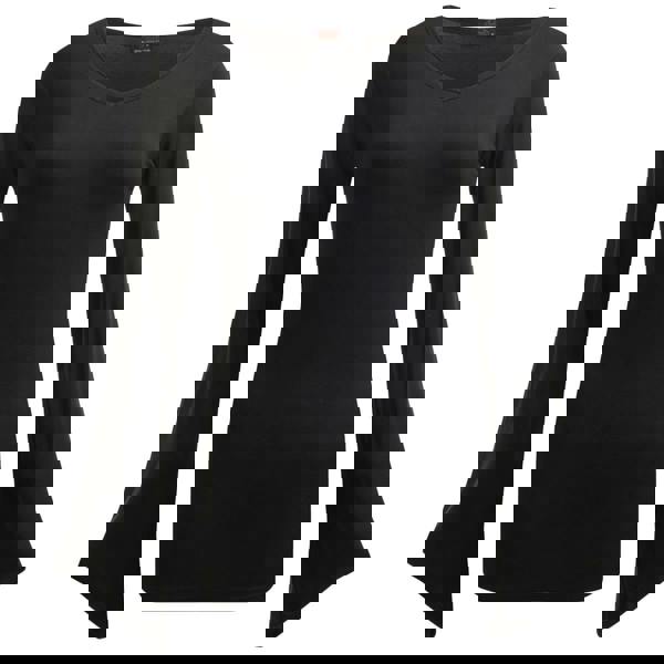 GOTHIC ELEGANCE - V Neck Goth Sleeve Top Black - Spiral USA