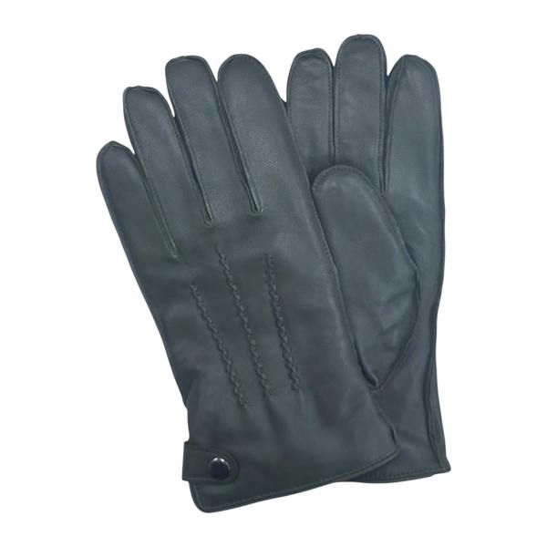 Infinity Leather Men’s Italian Leather Warm Wool-Lined Winter Gloves - M-LGV-505