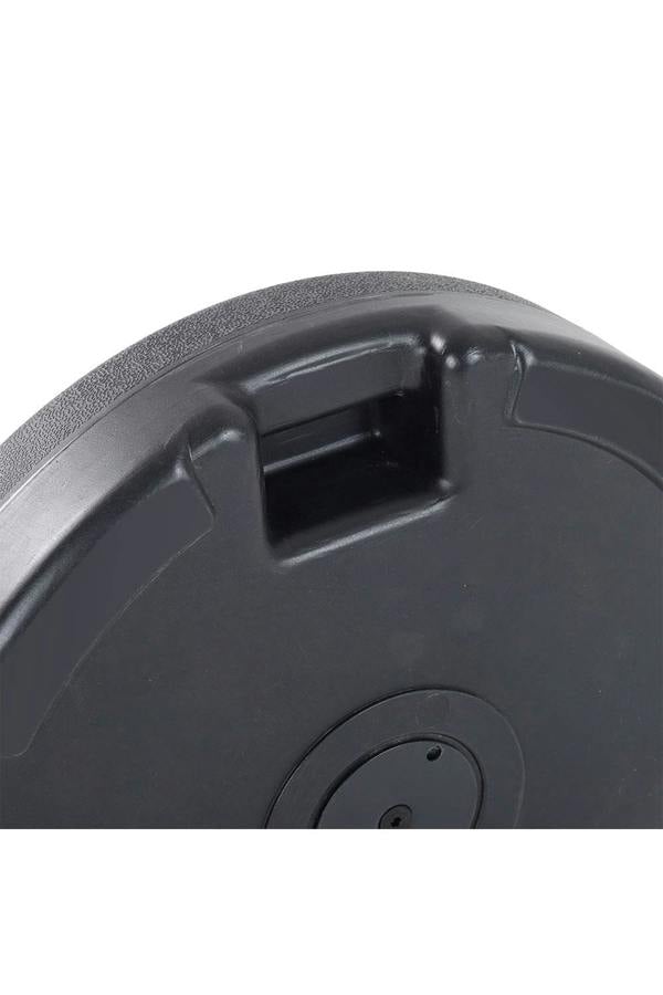 Living and Home 28KG Heavy-duty Outdoor Portable Cantilever Umbrella Stand - 38/48mm Water and Sand Fillable Round Garden Parasol Base & Weight Stand