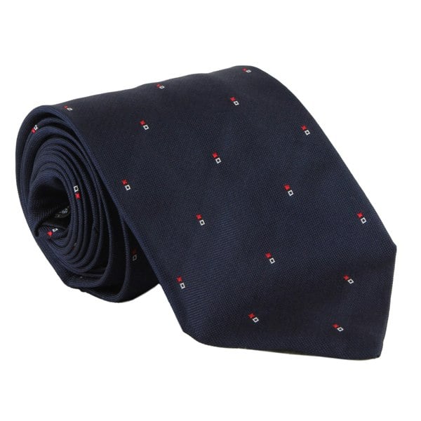 Dunhill woven silk tie in a mini neats pattern
