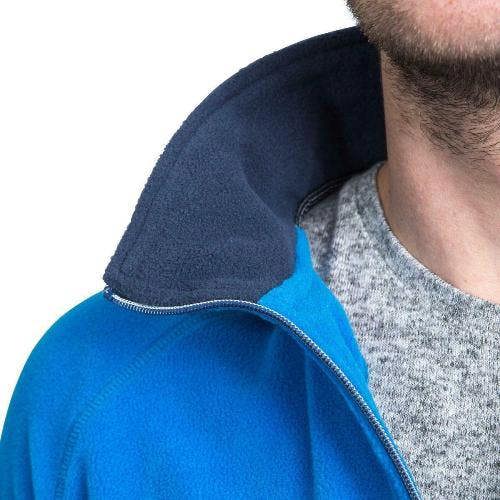 Mens Trespass Blackford Microfleece Pull Over Zip Fleece Top
