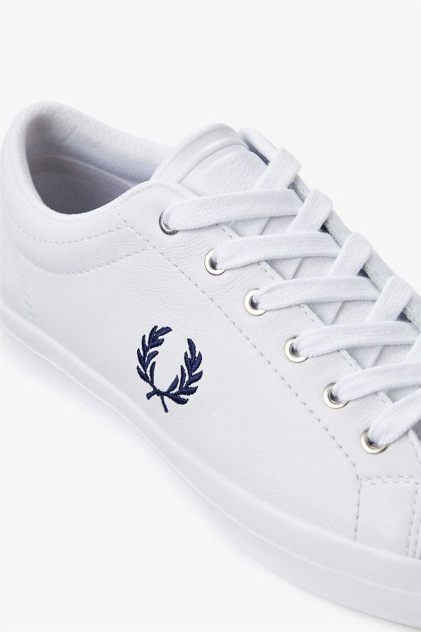 Fred Perry Baseline Leather Men's White/Navy Trainers