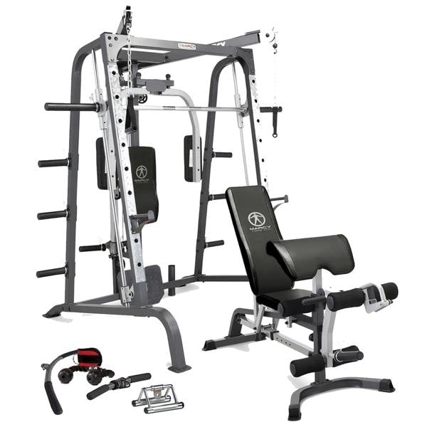 Marcy MD9010 Smith Cage Machine Linear Bearings Utility Weight Bench