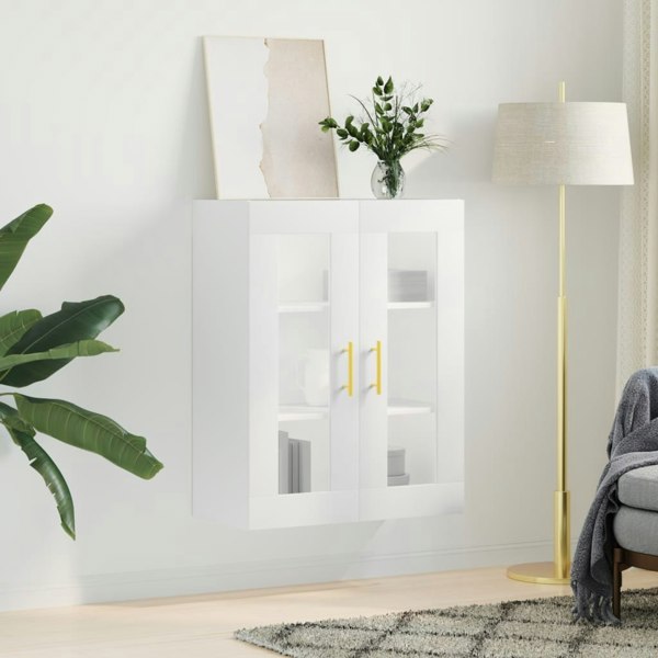 Berkfield Wall Mounted Cabinet White 69.5x34x90 cm
