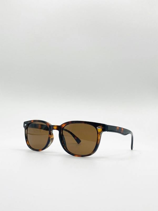 Classic Preppy Square Frame Sunglasses - svnx