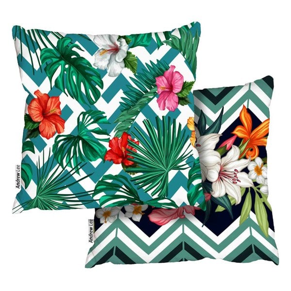 Benjamin Tate Design Floral Geometric Collection (Cushion)
