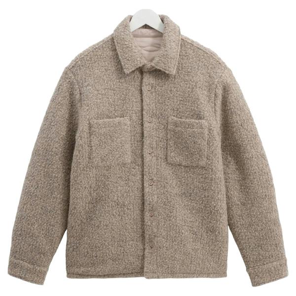 Wax London Mount Bobble Wool Reversible Overshirt