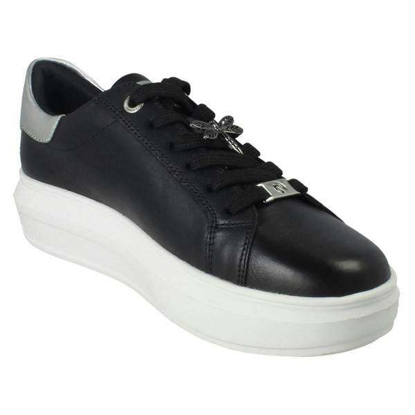 Rieker Ladies Rieker Revolution Stone Chip Panel Platform Trainers W1202