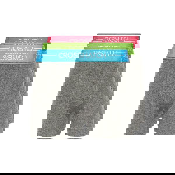 Crosshatch Mens Astral Boxer Shorts (Pack of 3) - Grey - 