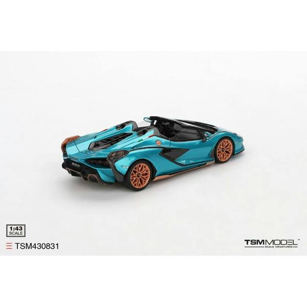 MCSlots Lamborghini Sian Roadster Blu Uranus 1:43 Scale TSM430831