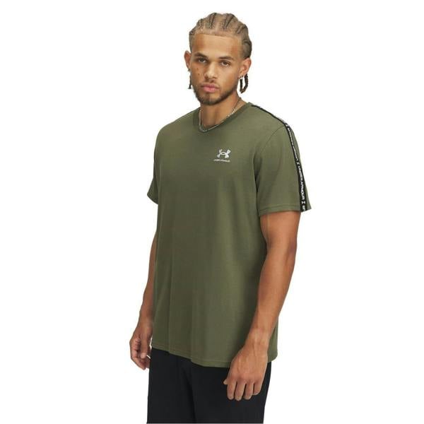 Under Armour Mens Icon Crew Neck Regular T-Shirt - Marine OD Green - 