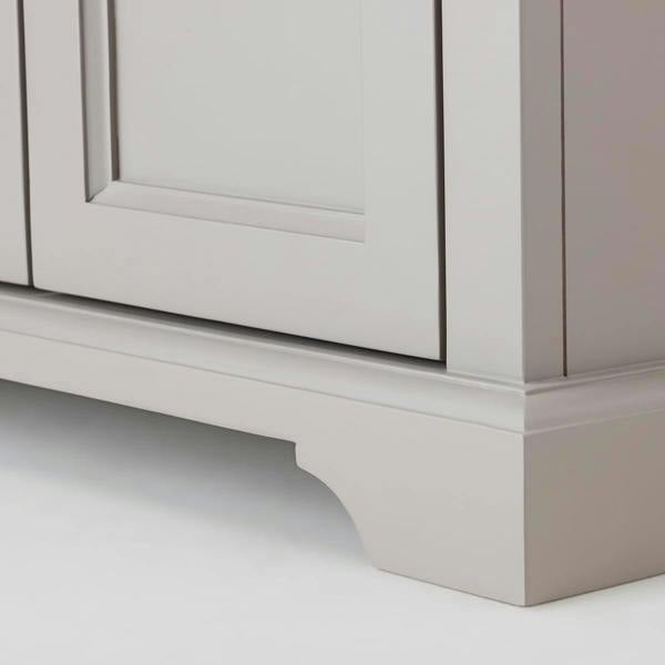 Statement Furniture Florence Corner Sideboard with Cupboard and Shelf. Assembled Storage