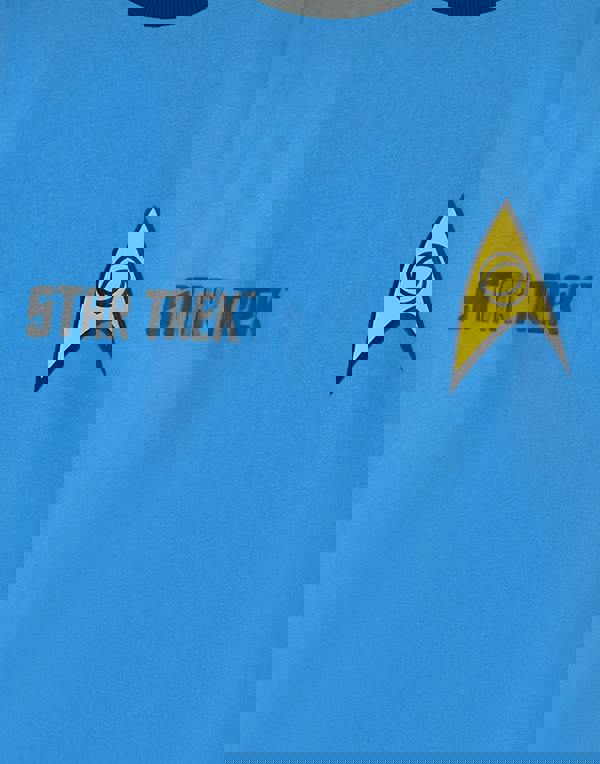 Star Trek Mens Blue Uniform Short Sleeved T-Shirt