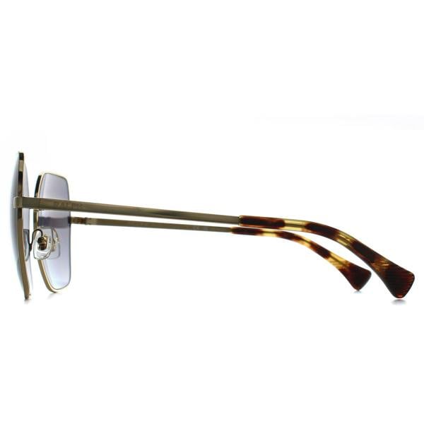 Ralph by Ralph Lauren Sunglasses RA4138 9004T3 Shiny Gold Polarized Gradient Grey