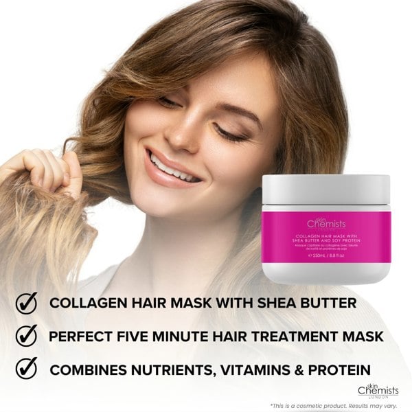 skinChemists Collagen Hair Mask with Shea Butter & Soy Protein 250ml