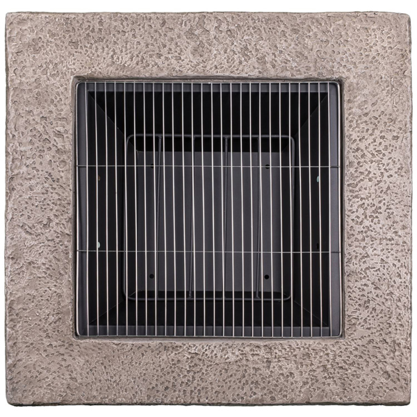 Centurion Supports Fireology VIETRI Majestic Garden and Patio Heater Fire Pit and Barbecue with Eco-Stone Finish