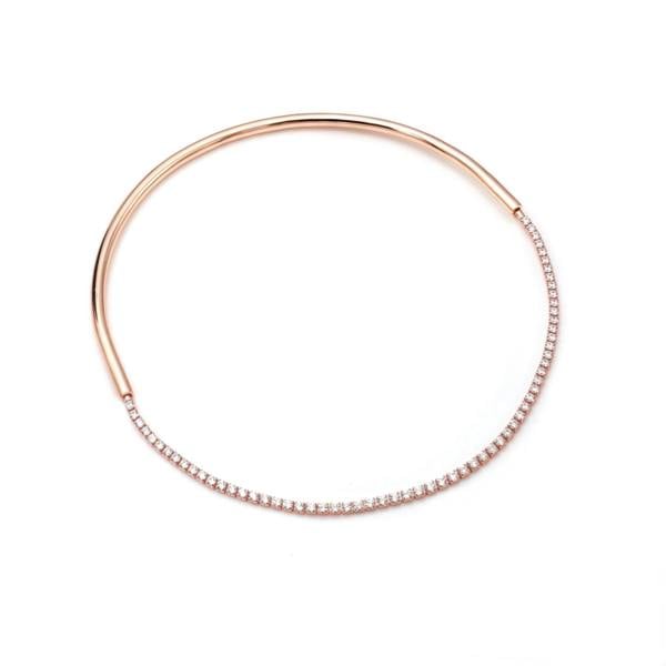 Say It With Detachable Tennis Choker Necklace - Rose Gold