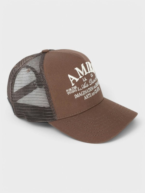 Amiri Stencil Trucker Hat Shitake - Supplied FashionAmiri
